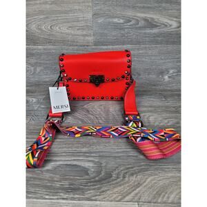 MERSI Ruby Crossbody Bag With 2 Adjustable Straps (Red)